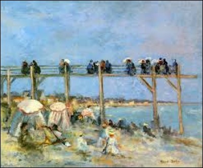 Qui a peint "La plage de Sainte-Adresse" ?