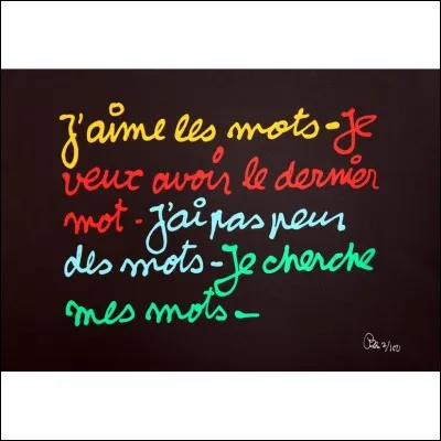 Quel qualificatif convient aux "grands mots" ?