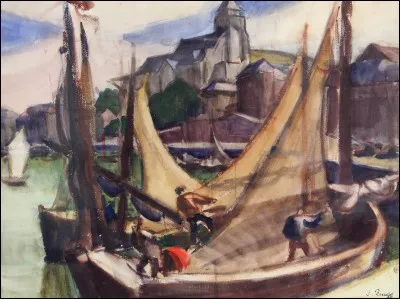 1882-1942- Les paysages, il en a fait sa sp&eacute;cialit&eacute;, &agrave; l'instar de cette vue du Tr&eacute;port. Qui est cet artiste fran&ccedil;ais, d'origine suisse, peintre, d&eacute;corateur et graveur qui a r&eacute;alis&eacute; entre autres, de nombreuses fresques comme sur les piliers de la coupole Montparnasse &agrave; Paris en 1928 ?