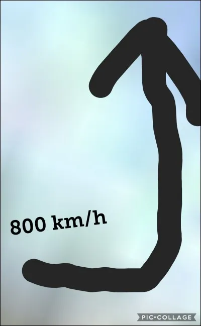 Au Japon, le TGV peut atteindre la vitesse de 800 kilomètres par heure.