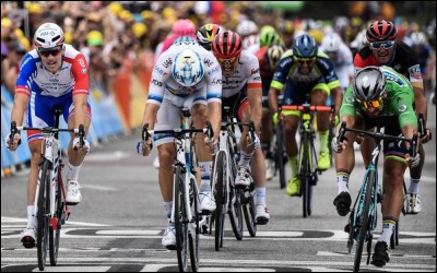 Nom propre.
 Devant qui le Slovaque Peter Sagan s'imposa-t-il à l'arrivée du Tour de France 2018 à Valence hormis Alexander Kristoff ?