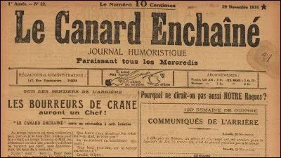 "Le Canard enchaîné" est un hebdomadaire satirique français.