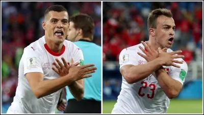 Lors d'un match, deux buts helvétiques ont été inscrits par Granit Xhaka et Xherdan Shaqiri qui ont tous les deux célébré leur but en mimant l'aigle bicéphale de l'Albanie. Quel pays était l'adversaire de la Suisse durant ce match ?