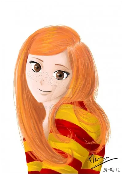 Quels sentiments exprime Ginny lorsqu'elle voit Harry pour la première fois dans ''Harry Potter 2'' ?