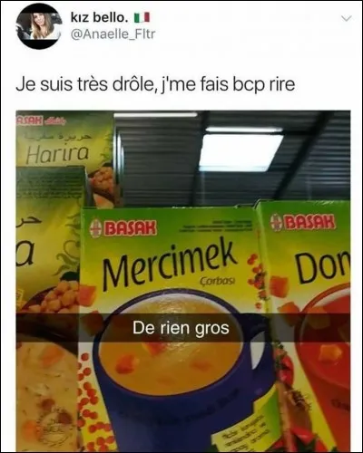 Gastronomie - Parmi ces soupes, laquelle est d'origine italienne ?