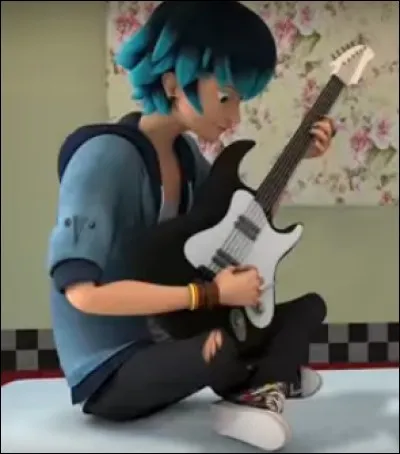 Luka est un passionné de musique et joue de la guitare.
Quel ustensile est utilisé pour pincer les cordes d'une guitare ?