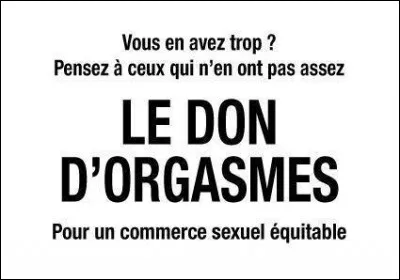 J) Jouissance. Quel mot désigne l'incapacité à atteindre l'orgasme ?