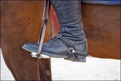 Comment appelle-t-on l'objet métallique dans lequel un cavalier met son pied ?