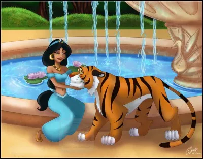 Comment s'appelle le tigre de Jasmine ?
