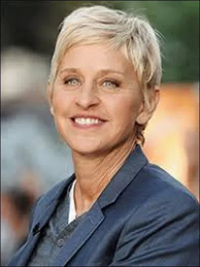 L'animatrice de télévision Ellen DeGeneres.