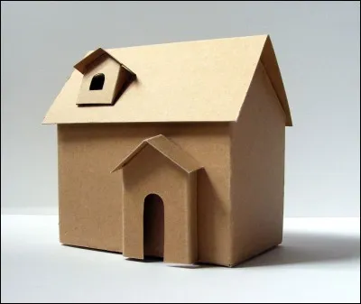 Dans une comptine, qui a une maison en carton et des escaliers en papier ?