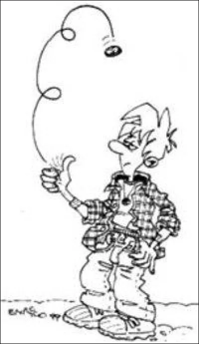 Ce personnage joue à pile [...] face.