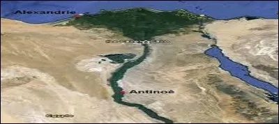 Rappel : relisez la description !
Où se trouve l'antique ville d'Antinoupolis, aujourd'hui Sheikh 'Ibada, qui vit se dérouler les premiers jeux grecs nommés agôn, en 131 de notre ère ?