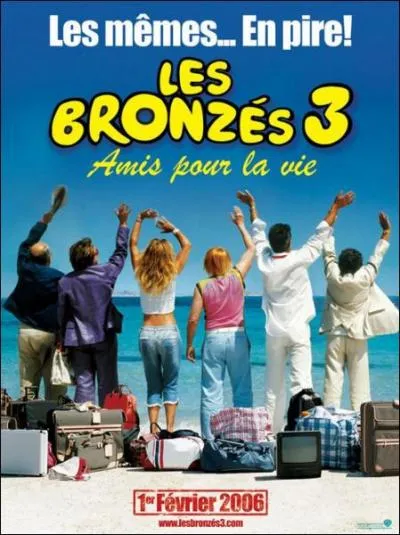 En quelle anne est sorti le dernier film des 'Bronzs' : 'Amis pour la vie' ?