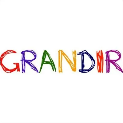 Quelle est la traduction anglaise de "grandir" ?