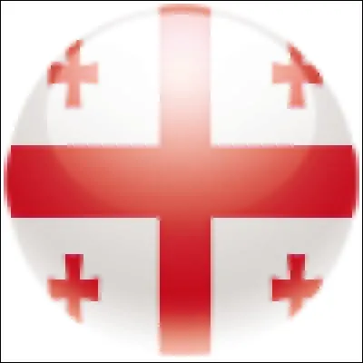 Ce drapeau est celui de la Géorgie.