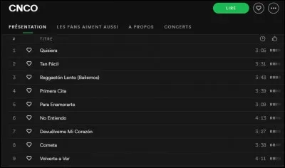 Quelle est sa chanson préférée ?