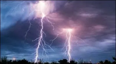 Un orage est créé lorsqu'un vent chaud rencontre un vent froid.