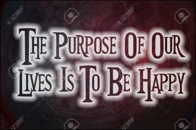 Quel est votre but dans la vie ?