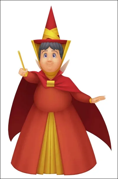 Comment s'appelle la fée rouge qui protège notre héroïne ?