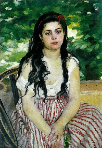 Sa toile connue sous le titre "La bohémienne" est aussi appelée "L'été" :