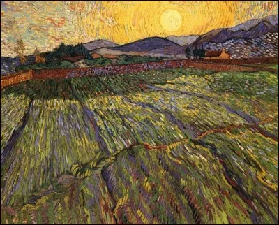 Qui a peint "Champ de blé et lever de soleil" ?