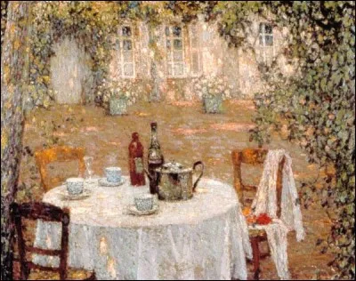 Qui a peint "La table au soleil" ?