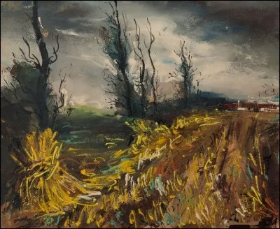 Qui est le peintre de ce "Paysage au champ de blé" ?