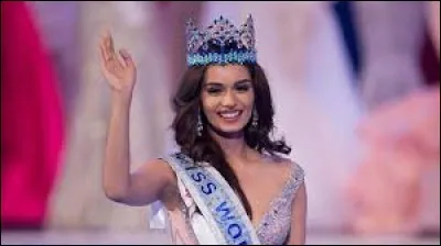 De quel pays est originaire Manushi Chhillar qui est la Miss Monde 2017 ?