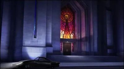 Que dit-il avant d'entrer dans l'église ?