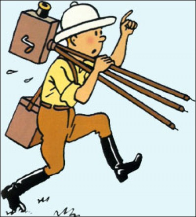 Dans quel album Tintin porte-t-il ces bottes et ce chapeau ?