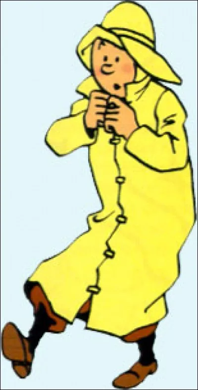 Dans quel album Tintin porte-t-il cet imperméable jaune ?