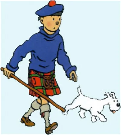 Dans quel album Tintin porte-t-il ce kilt ?
