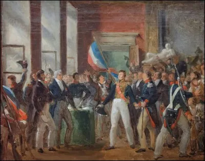 Que fait le roi lorsqu'il apprend l'arriv&eacute;e de Louis-Philippe &agrave; Paris ?