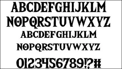 De quel jeu provient cette police d'écriture ?