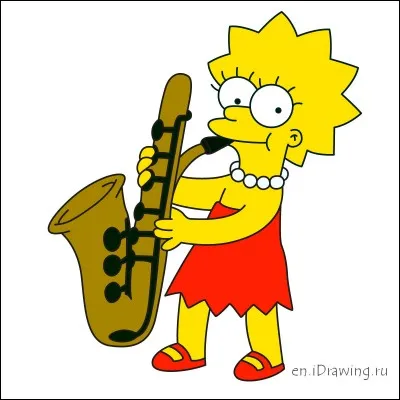 Dans le g&eacute;n&eacute;rique d'ouverture des "Simpson", quel est l'instrument jou&eacute; par Lisa Simpson ?