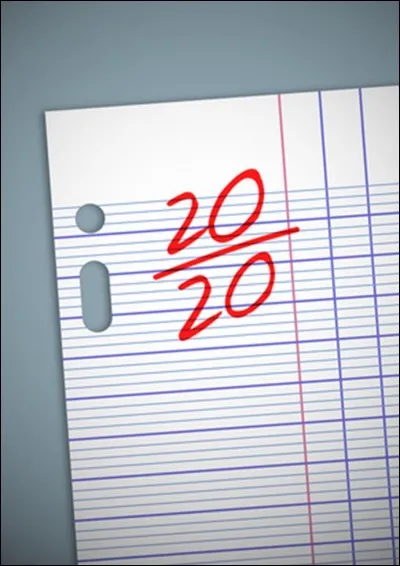 Tu a eu 20/20 à ton contrôle, comment réagis-tu ?