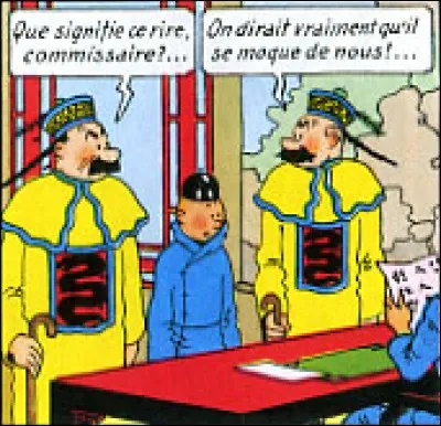 Dans quelle album les Dupondt tentent-ils d'arrêter Tintin en portant ces costumes ?