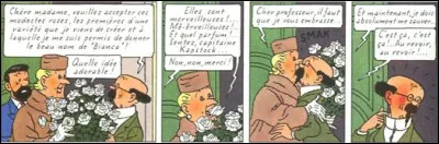 Dans quel album le professeur Tournesol nomme-t-il des roses en l'honneur de Bianca Castafiore ?