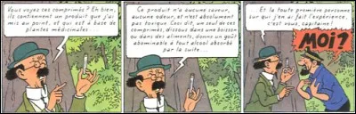 Dans quel album le capitaine Haddock traite-il le professeur Tournesol de sinistre farceur pour son invention anti-alcoolique ?