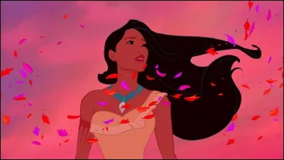 Dans Pocahontas (1995), que voit-elle lorsqu'elle monte à l'arbre de Grand-Mère Feuillage ?