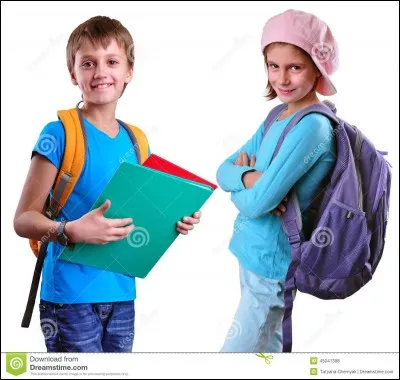 À l'école, tu es ou tu étais...