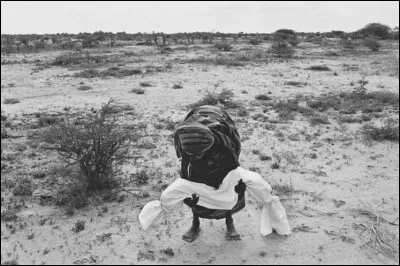 Cette photo prise en 1992, nous montre une maman portant son enfant mort de la famine non loin de la ville de Bardera. Dans quel pays Bardera se situe-t-elle ?