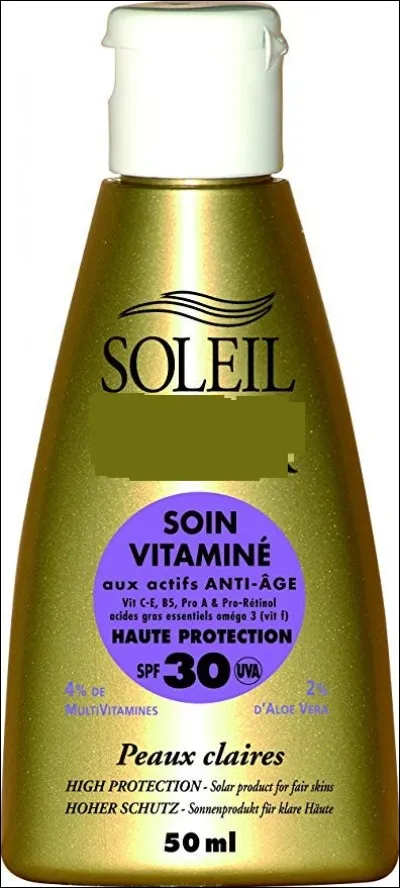 Nous t'offrons aussi l'indispensable crème solaire !