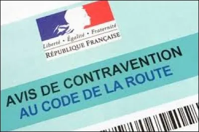 En France, les contraventions relatives au code de la route sont divisées en :
