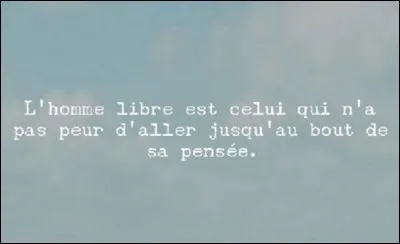 Qui chante 'Ma liberté de penser' ?