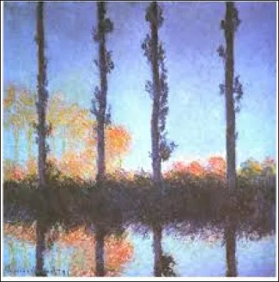 Camille Pissaro a peint "Les Peupliers".
