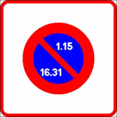 Cette signalisation m'indique que j'entre dans une zone à stationnement unilatéral à alternance semi-mensuelle.
Nous sommes le 9 du mois, je peux :
