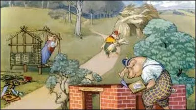 Le loup souffle sur les maisons. Quelle est la première détruite ?