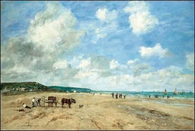 Qui a peint "La plage de Deauville" ?